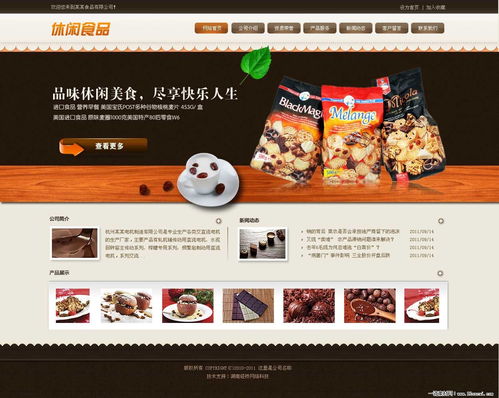 休閑食品網(wǎng)站設(shè)計(jì)欣賞 打造美味與視覺(jué)的雙重盛宴